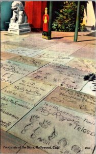 California Hollywood Footprints Of The Stars 1956