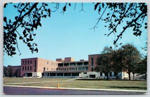 Columbus~Ohio State University~Student Union Building~Yellow Fire Hydrant~1960s