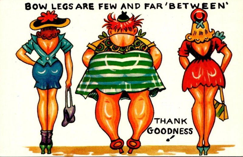 Humour Ladies From Behind Bow Legs Are Few and Far Between