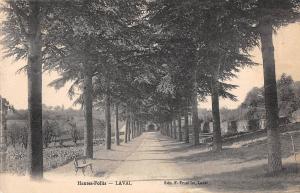 B104626 France Hautes Follis Laval Bench Road Trees Promenade