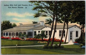 Fort Pierce FL-Florida, Indian Hills Golf and Country Club, Vintage Postcard