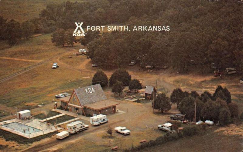 Fort Smith Arkansas 20 Acres Birdseye View Vintage Postcard K90796