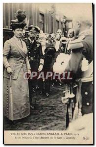 Old Postcard Tour of English sovereigns in Paris in 1914 Their Majesties had ...