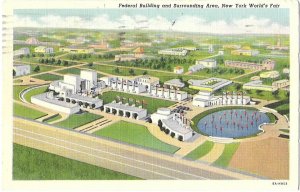 New York World's Fair 1939 Federal Building and Surrounding Area