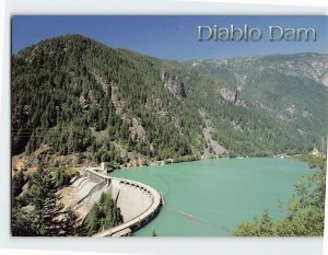 Postcard Diablo Dam, Washington