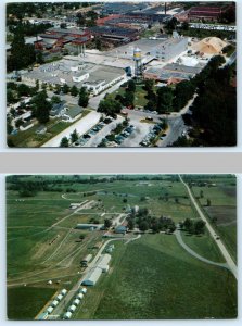 2 Postcards QUINCY, Illinois IL ~ MOORMAN FARM & MANUFACTURING Livestock c1960s