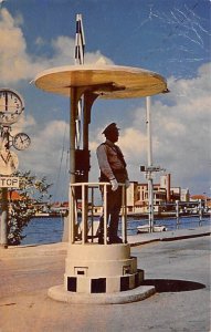 Policeman Directing Traffic Willemstad Curacao, Netherlands Antilles 1959 