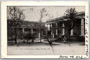 Vtg Sherman Texas TX North Texas Female College 1906 View Old UDB Postcard