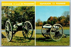 Civil War Howitzer & Napoleon Cannon   Postcard