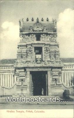 Hindoo Temple Pettah Ceylon, Sri Lanka Unused 