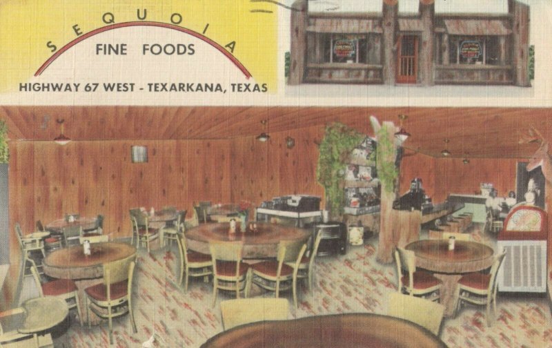 TEXARKANA, Texas, 1955 ; SEQUOIA Fine Foods Restaurant