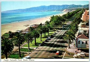 Postcard - Pacific Palisades Park - Santa Monica, California