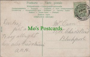 Genealogy Postcard - Owen - 51 St Chad's Road, Blackpool, Lancashire RF7560  