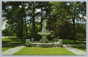 Columbus GA~Fountain In Columbus Built In Memory Of Lenora Sarling~Vintage PC 
