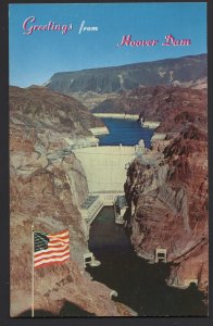 NEVADA-ARIZONA Hoover Dam Looking Towards Outlet Tunnels Greetings from ~ Chrome