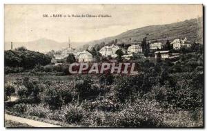 Barr and Ruin of the Chateau d & # 39Andlau Post Card Old