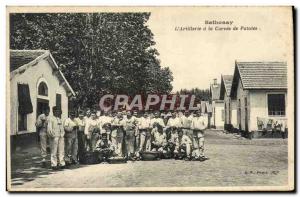 Postcard Old Army Sathonay L & # 39artillerie has the chore of potatoes