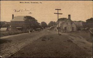 Yorktown VA Main St. c1910 Postcard