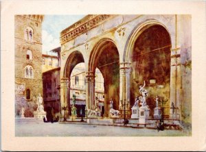 Postcard Italy Florence Loggia dei Lanzi