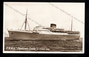 UC065 - Union Castle Liner - Capetown Castle - postcard
