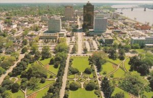 Louisiana Baton Rouge Aerial View Looking South