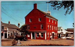 Nantucket Massachusetts 1950s Postcard The Pacific Club Old Custom House