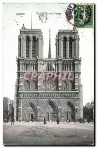 Paris - 4 - Notre Dame - Old Postcard