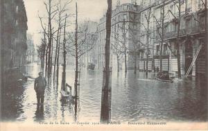 75 - Crue de la Seine - Janvier 1910, Boulevard Haussmann