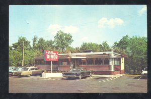 MILFORD PENNSYLVANIA PA. VILLAGE DINERE VINTAGE ADVERTISING POSTCARD OLD CARS