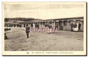 Old Postcard Deauville Beach Fleurie New Bains