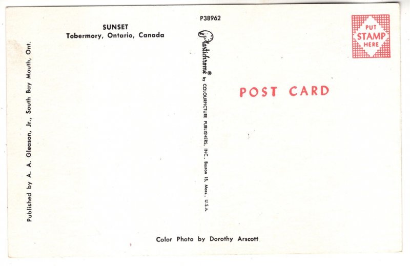 Sunset on Lake Trees, Tobermory, Ontario