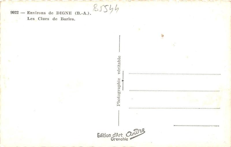 B5544 Environs de Digne Les Clues de Barles