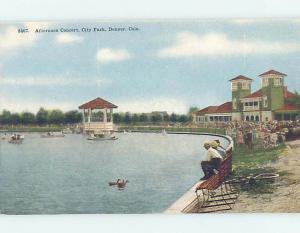 Unused Divided-Back PARK SCENE Denver Colorado CO H2634