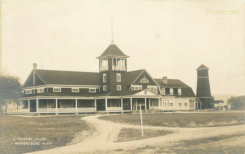 WV, Parkersburg, West Virginia, Country Club, RPPC