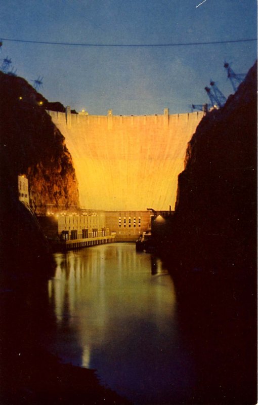 NV - Hoover (Boulder) Dam at Night