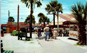 1950s The Hang-Out Long Beach Resort Bathing Beach Panama City Beach FL Postcard