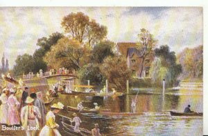 Berkshire Postcard - Thames Locks - Boulters Lock - Ref TZ756