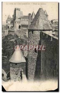 Old Postcard Cite of Carcassonne Tower of Justice