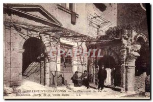 Old Postcard Villeneuve Avignon La Chartreuse du Val de Benediction Entrance ...