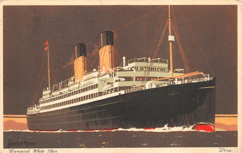 Doric Cunard Line Ship 1935 