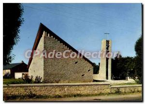 Postcard Old Bozouls Church of St. Pius X Architect J P chyli