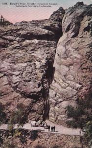 Colorado Colorado Springs Devil's Slide South Cheyenne Canon Curteich