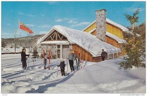 Lac Ouimet Club, Skiers, St. Jovite, Quebec, Canada, 1940-1960s