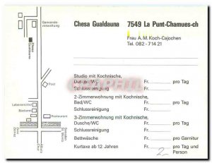 Postcard Modern Chesa Gualdauna