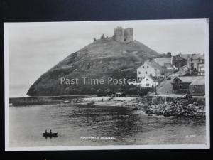 North Wales CRICCIETH CASTLE - Old RP Postcard