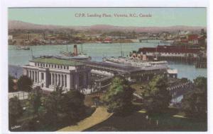 CPR Steamer Landing Docks Victoria British Columbia Canada 1910c postcard