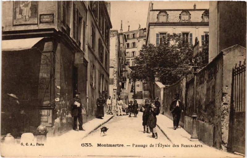 CPA AK PARIS (18e) Montmartre. Passage de l'Elysee des Beaux-Arts (538095)