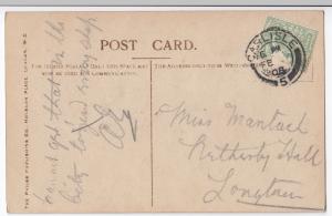 Miss Phyllis Dare RP PPC, Carlisle 5 1908 PMK to Miss Mantach, Netherby Hall