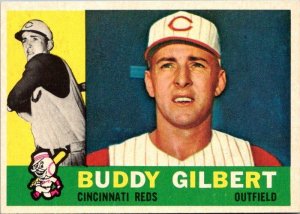 1960 Topps Baseball Card Buddy Gilbert Cincinnati Reds sk10571