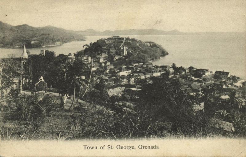 grenada, ST. GEORGE, Town View (1905)